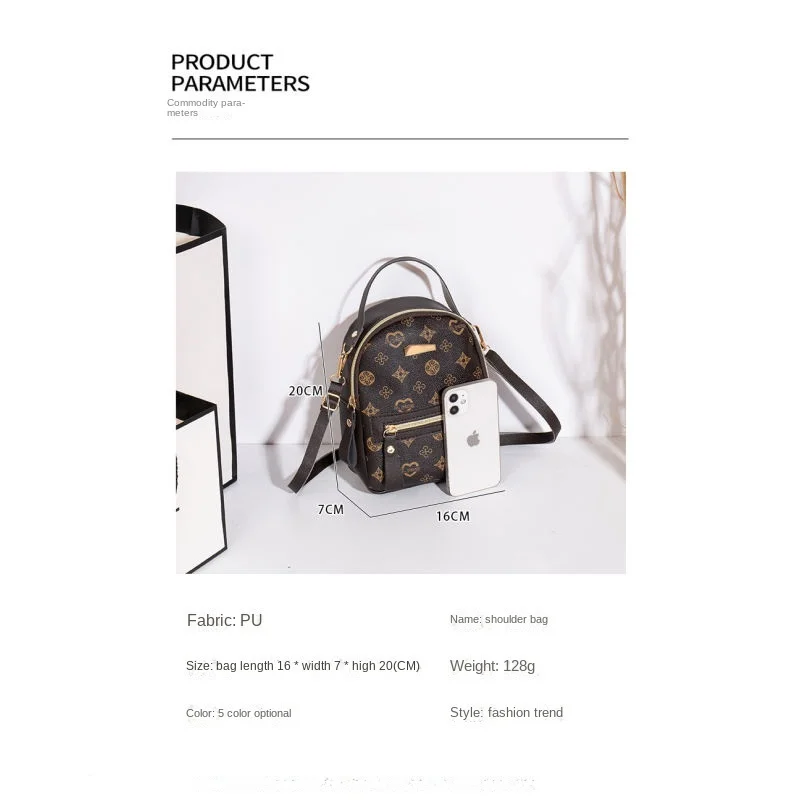 Flower backpack 2022 ladies bag fashion backpack women's - Image 12