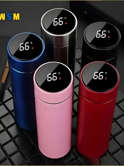 500ML Temperature Display Thermos Cup Stainless Steel Divided Thermos Bottle