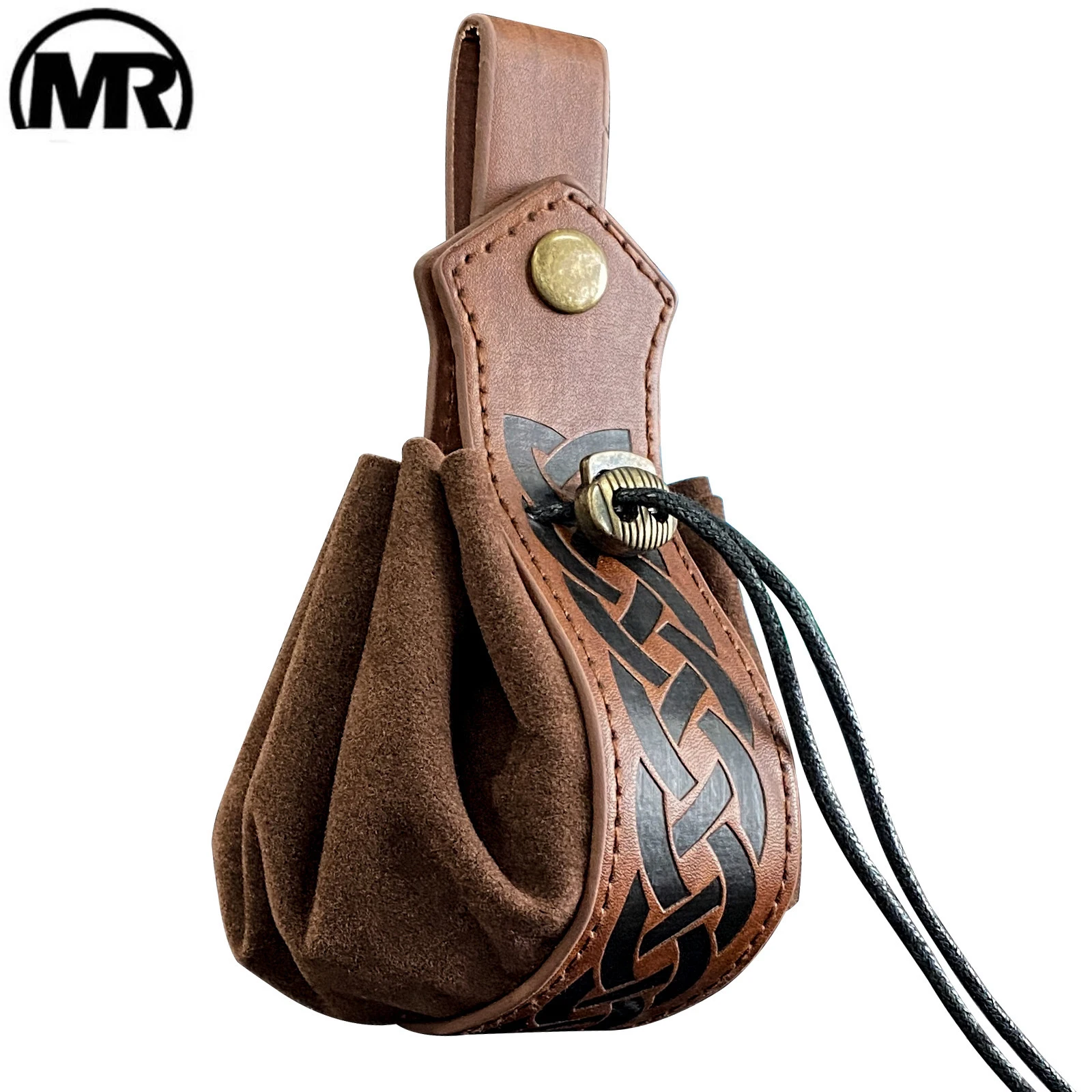 Viking-style Medieval Pouch That Can Be Hung On a Belt