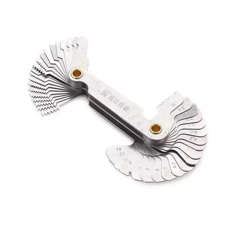 55/60 Degree Metric Inch Thread Plug Gauge Gear Tooth Screw Pitch Gauges - Image 7