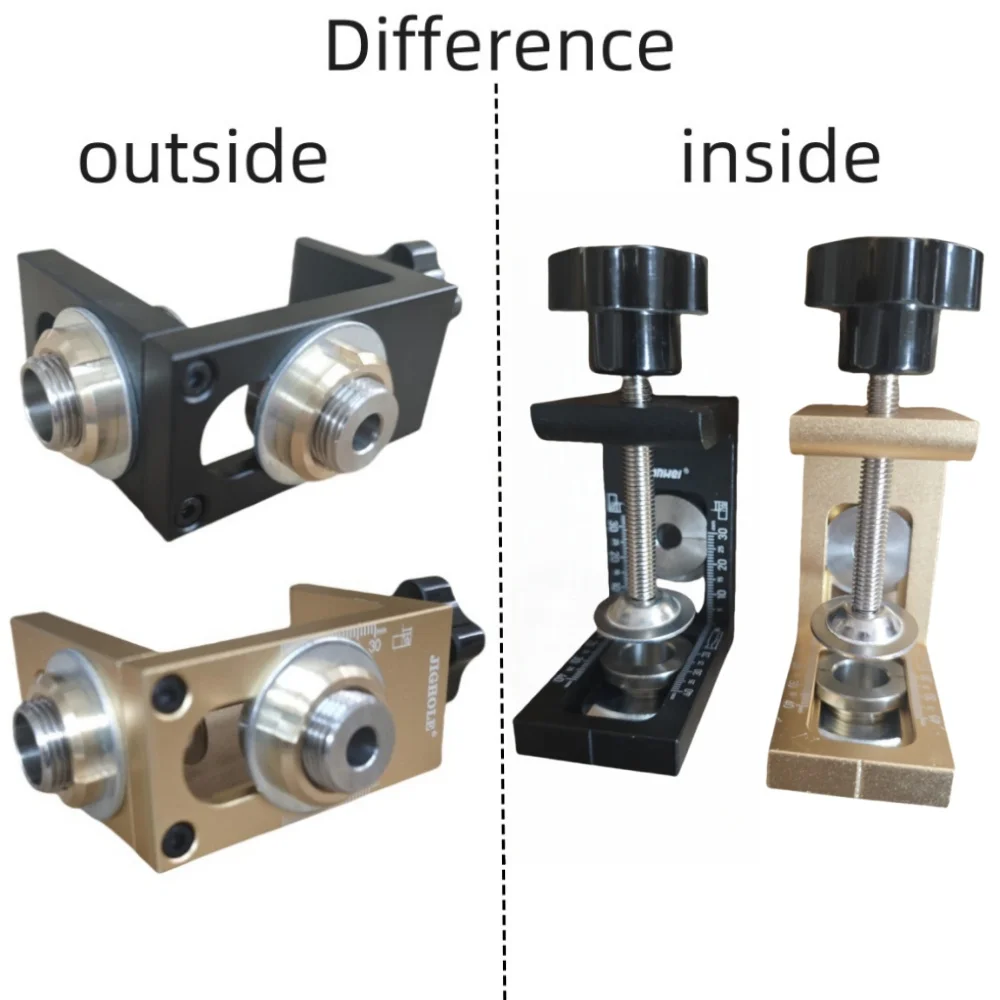 Woodworking 3 In 1 Doweling Jig Kit -Adjustable Wood Dowel Punch Locator Aluminum Pocket Hole Jig - Image 3