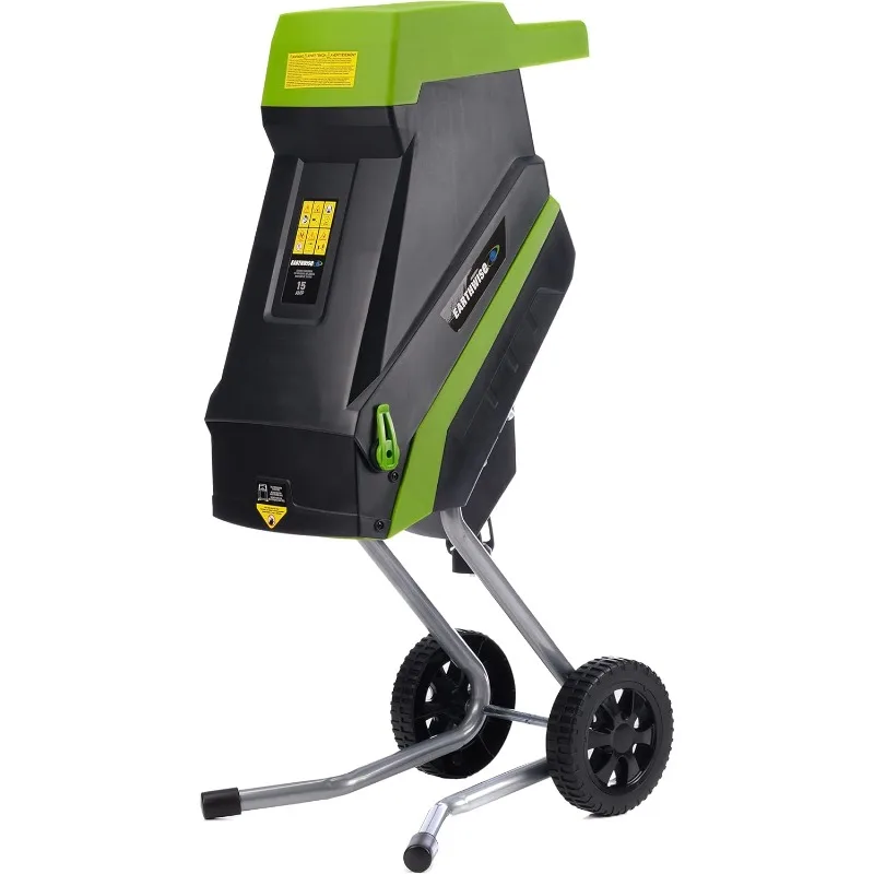 Power Tools by ALM GS015 15-Amp Electric Corded Chipper/Shredder with Collection Bag, Green/Black - Image 2