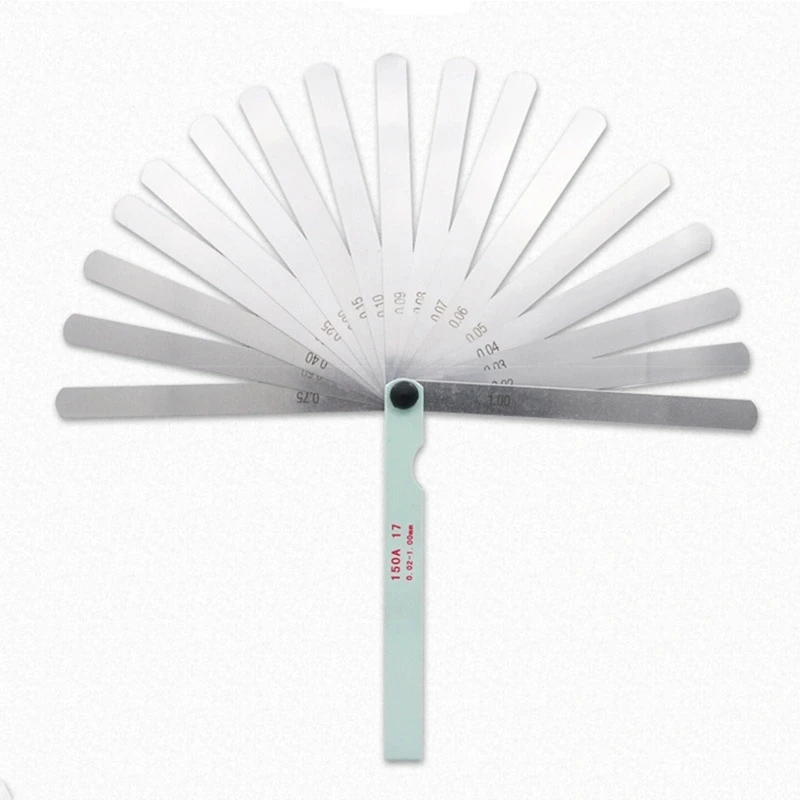 17 Car Blades Feeler Gauge Metric Gap Filler 0.02-1.00mm Spark Plug Thickness Measurment Hand Tool - Image 4