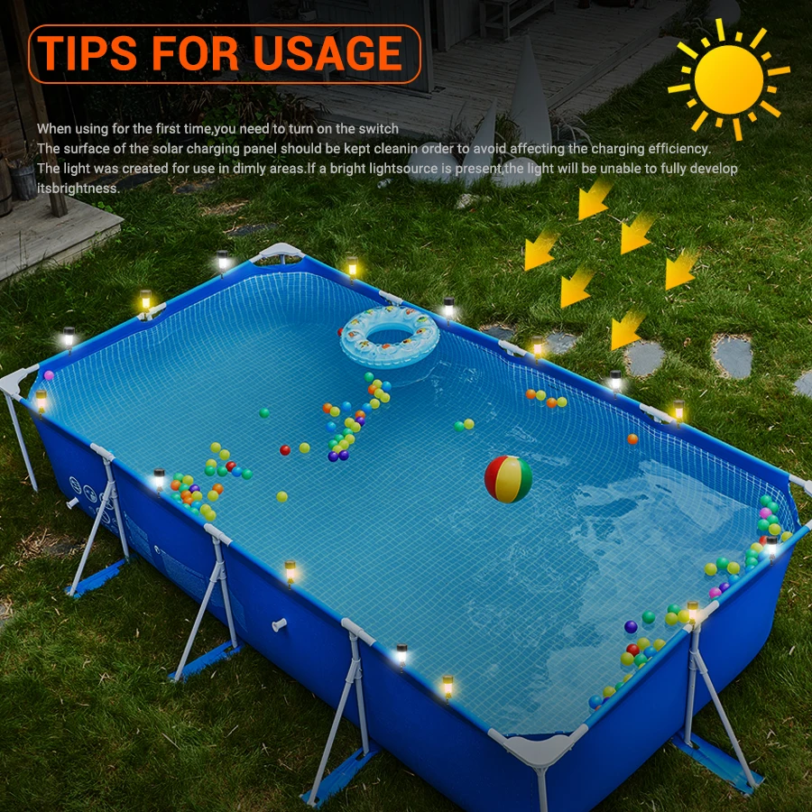 Outdoor Solar Lights Garden Lamp Solar Powered Waterproof Landscape Path LED Light for Yard - Image 37