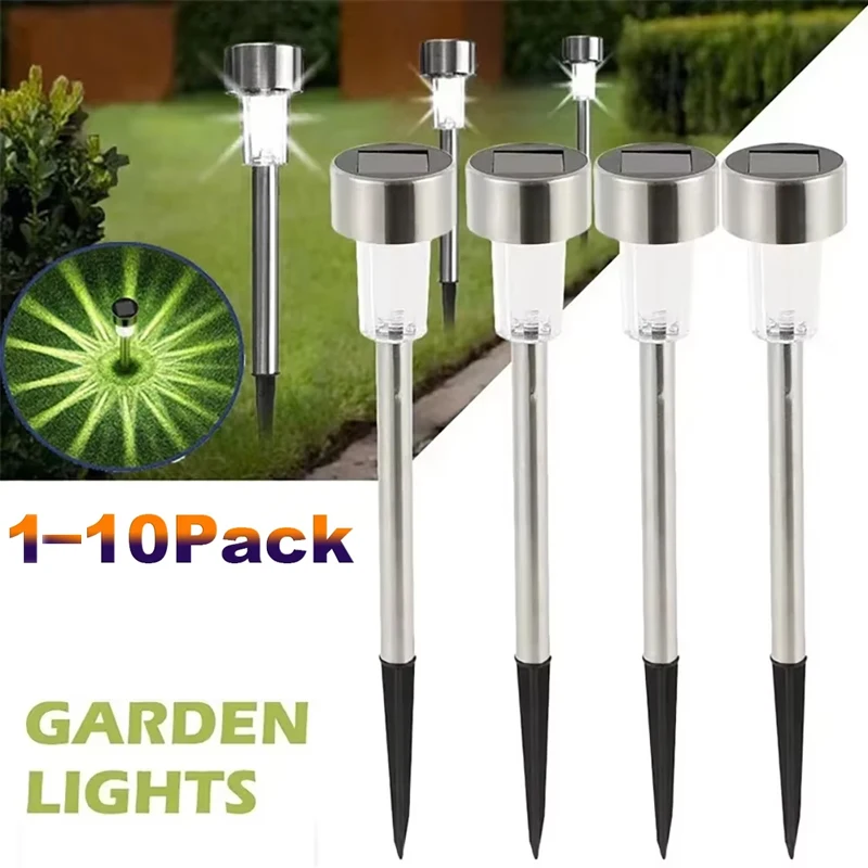 Outdoor Solar Lights Garden Lamp Solar Powered Waterproof Landscape Path LED Light for Yard