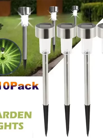 Outdoor Solar Lights Garden Lamp Solar Powered Waterproof Landscape Path LED Light for Yard