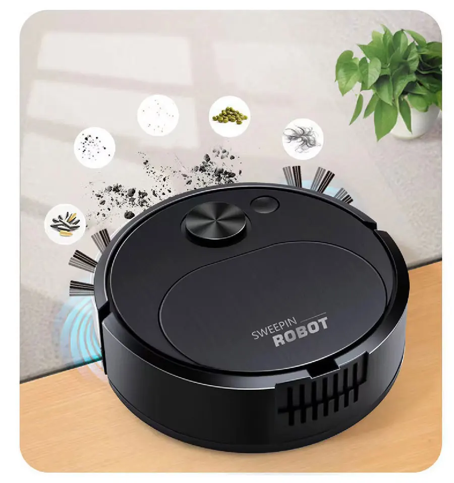 NEW USB Sweeping Robot Vacuum Cleaner Mopping 3 In 1 Smart Wireless 1500Pa Dragging Cleaning Sweep Floor - Image 16