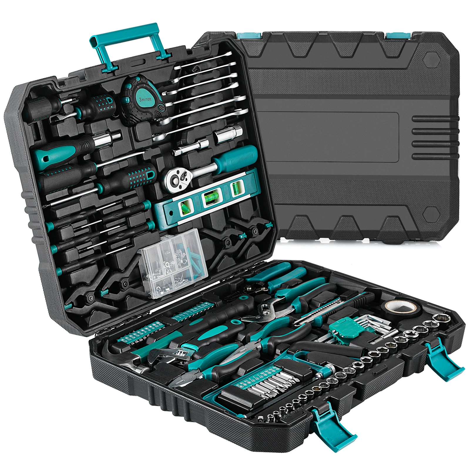 Home Repair Tool Kit - 198 Piece General Home/Auto Repair Tool Set, General Mechanic Tool Set - Image 7