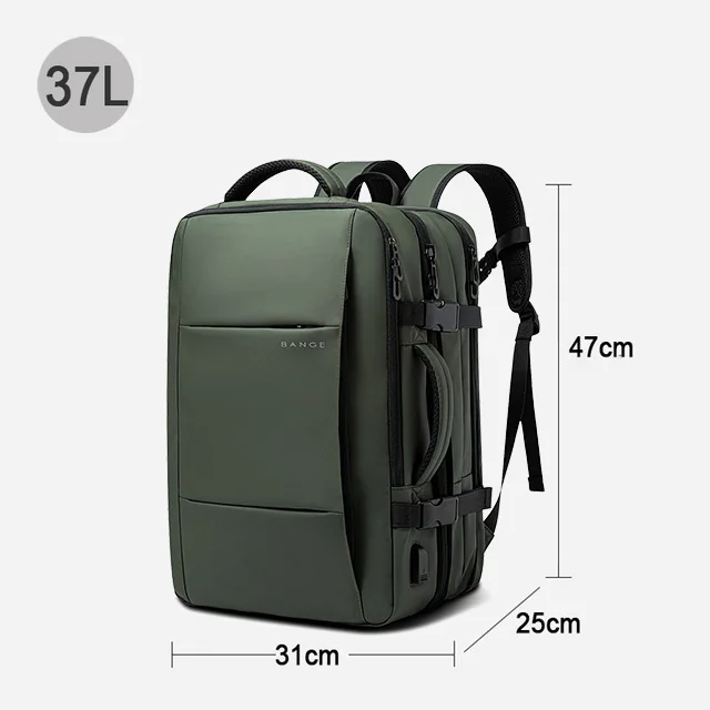 BANGE Expandable Backpack Waterproof 17.3 in Laptop Backpack Large Capacity - Image 12