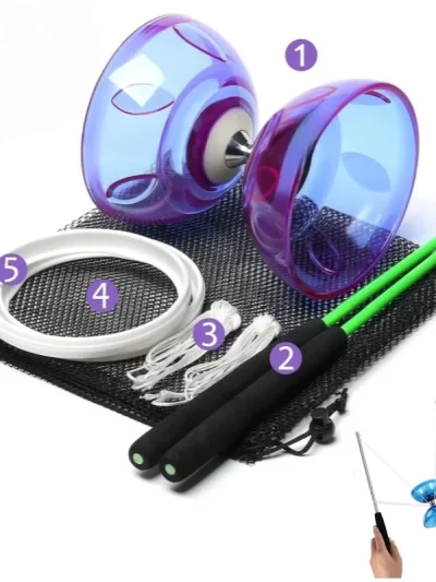 Portable Diabolo Chinese Yoyo Diabolo Set Portable Fitness Gear For Adults Kids Elderly Outdoor Indoor Agility Exercise