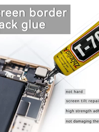 T7000 Black Contact Cellphone Tablet Repair Adhesive Zhanlida Strong t-7000 Glue 15ML 50ML 110ML with Fine Needle Outlet