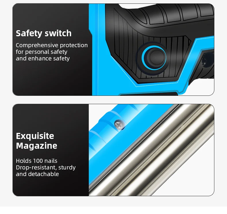 Electric Nail Gun Machine 2300W 220V Woodworking Furniture Electrical Straight Staple Nail F30/F25/F20/F15 Stapler Shooter - Image 21