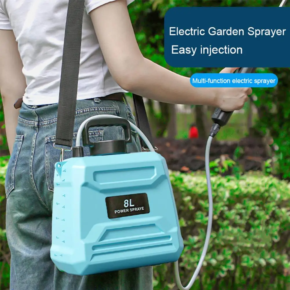 New 8-liter agricultural spray, high pressure sprayer backpack type, electric irrigation disinfection pesticide spray - Image 3