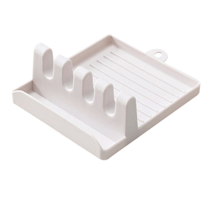 Kitchen Spoon Holders Fork Spatula Rack Shelf Organizer Plastic Chopsticks Holder Non-slip Spoons Pad - Image 25