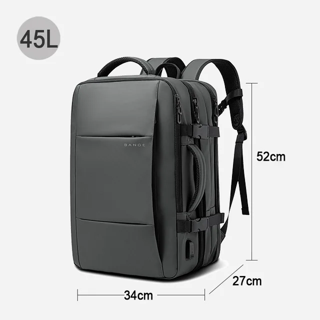 BANGE Expandable Backpack Waterproof 17.3 in Laptop Backpack Large Capacity - Image 9