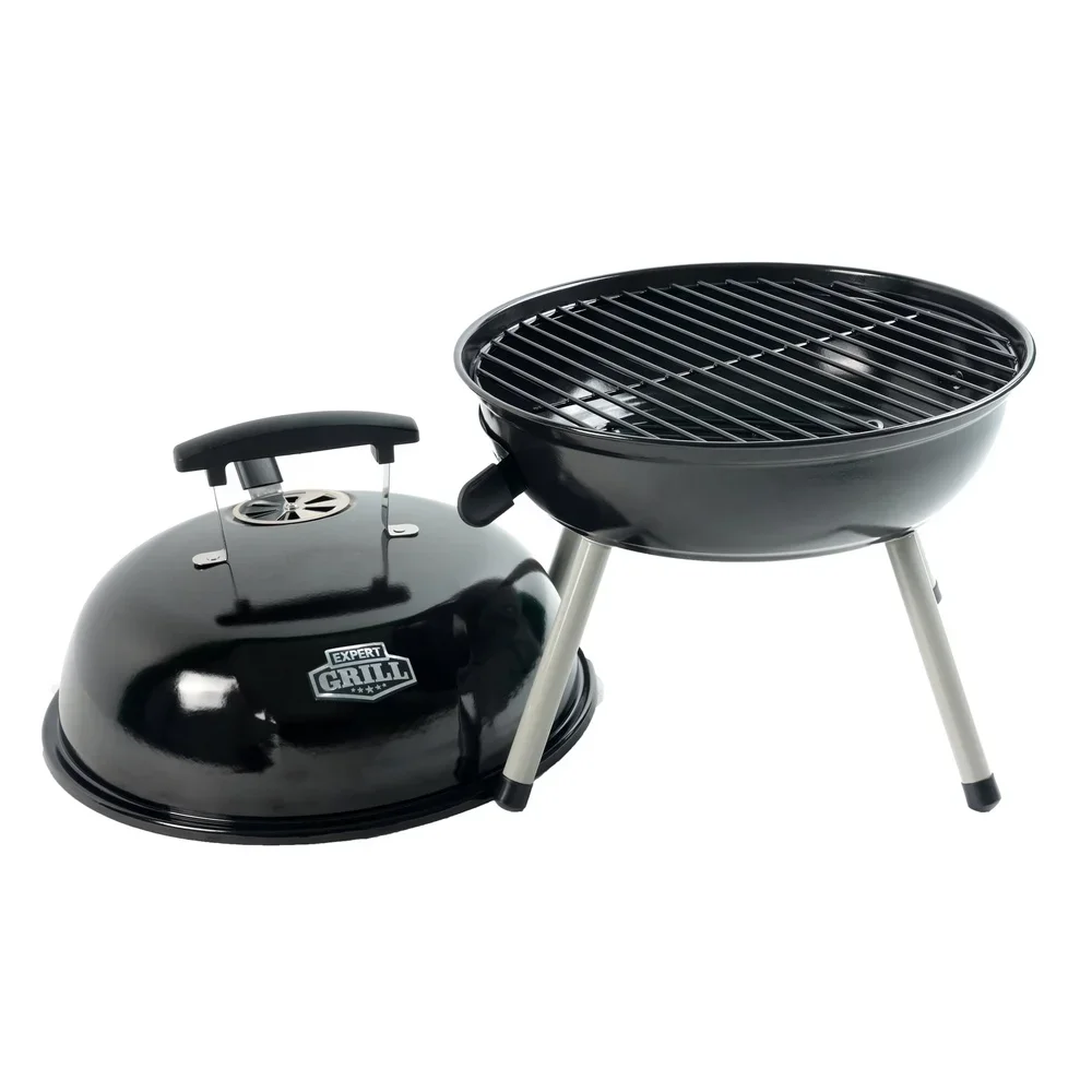 Portable Charcoal Grill 14.5 Inch Tabletop Grill Dome Design Adjustable Air Vents - Image 3