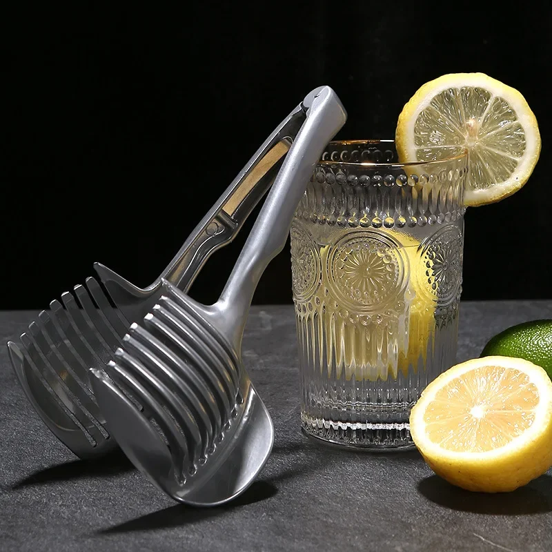 Stainless Steel Kitchen Handheld Orange Lemon Slicer Tomato Cutting Clip Fruit Slicer Onion Slicer - Image 13