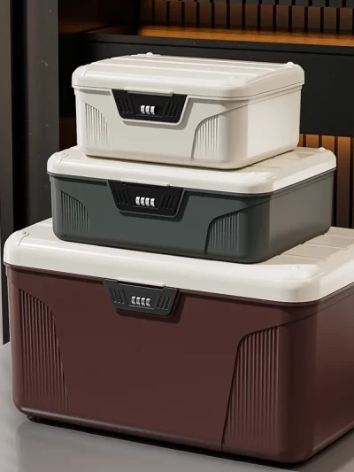 Digital Password Lock Safe Box Passport Medicine Portable Organizer Case Household Cash Jewelry Privacy Security Storage Box