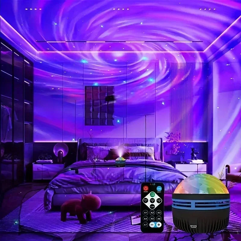 LED Galaxy Projector Light Multi-color Remote Control for Bedroom Decoration - Image 28