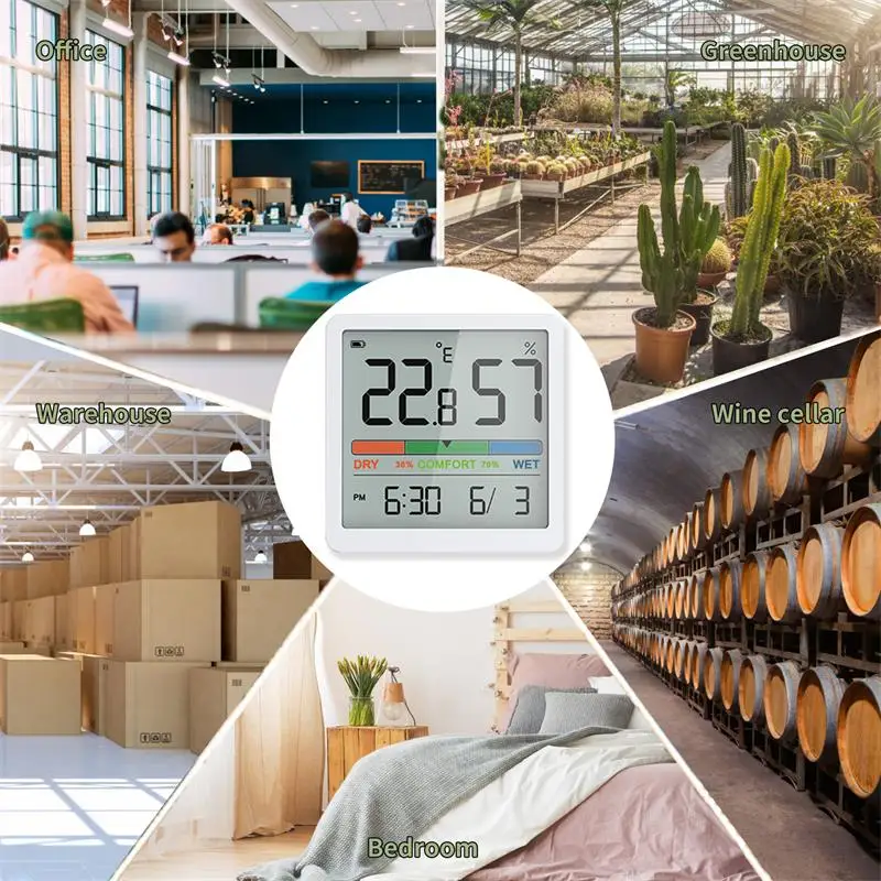 New Digital Home Indoor Temperature Humidity Meter LCD Digital Thermometer Hygrometer Sensor Gauge Weather Station - Image 16