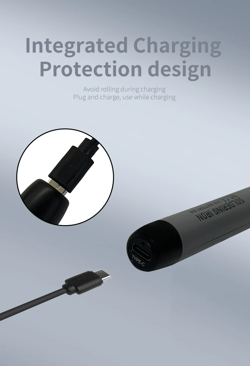 USB soldering iron mini small soldering iron set portable household type-C interface 800mAh battery Adjustable temperature - Image 24