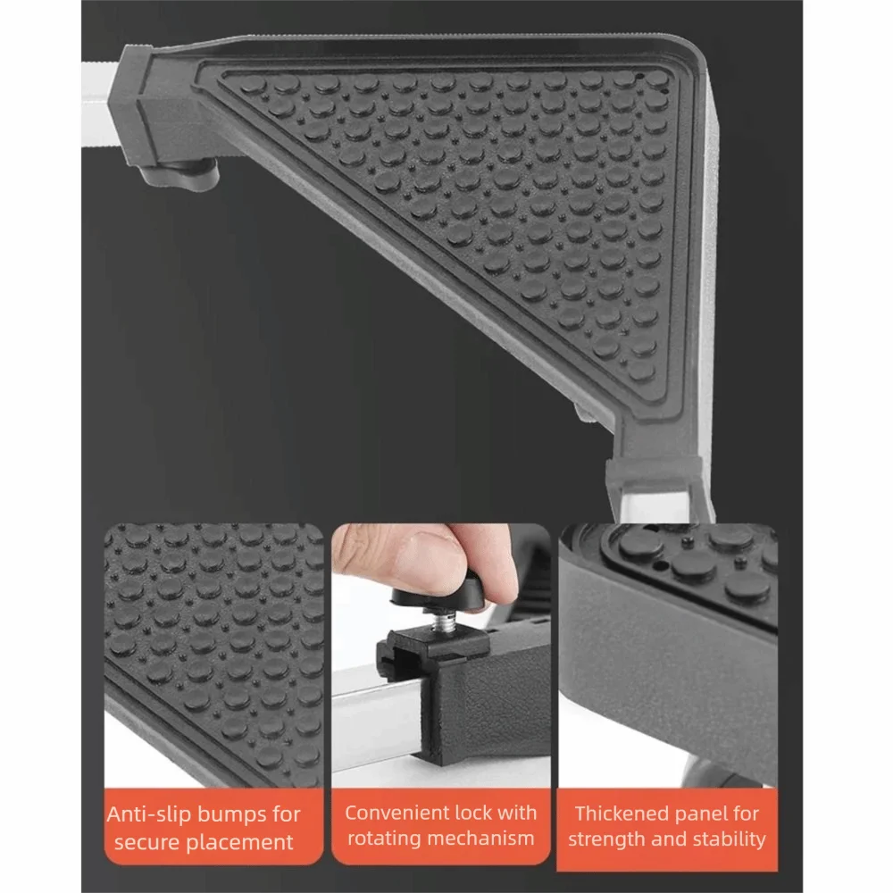 Adjustable Universal Wheel Mobile Rack Retractable 4 Locking Wheels Washing Machine Holder - Image 9