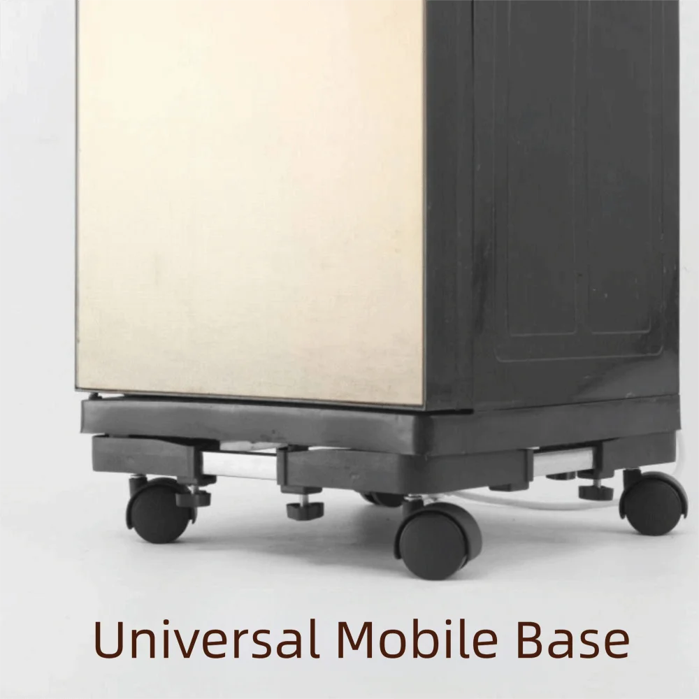 Adjustable Universal Wheel Mobile Rack Retractable 4 Locking Wheels Washing Machine Holder - Image 14