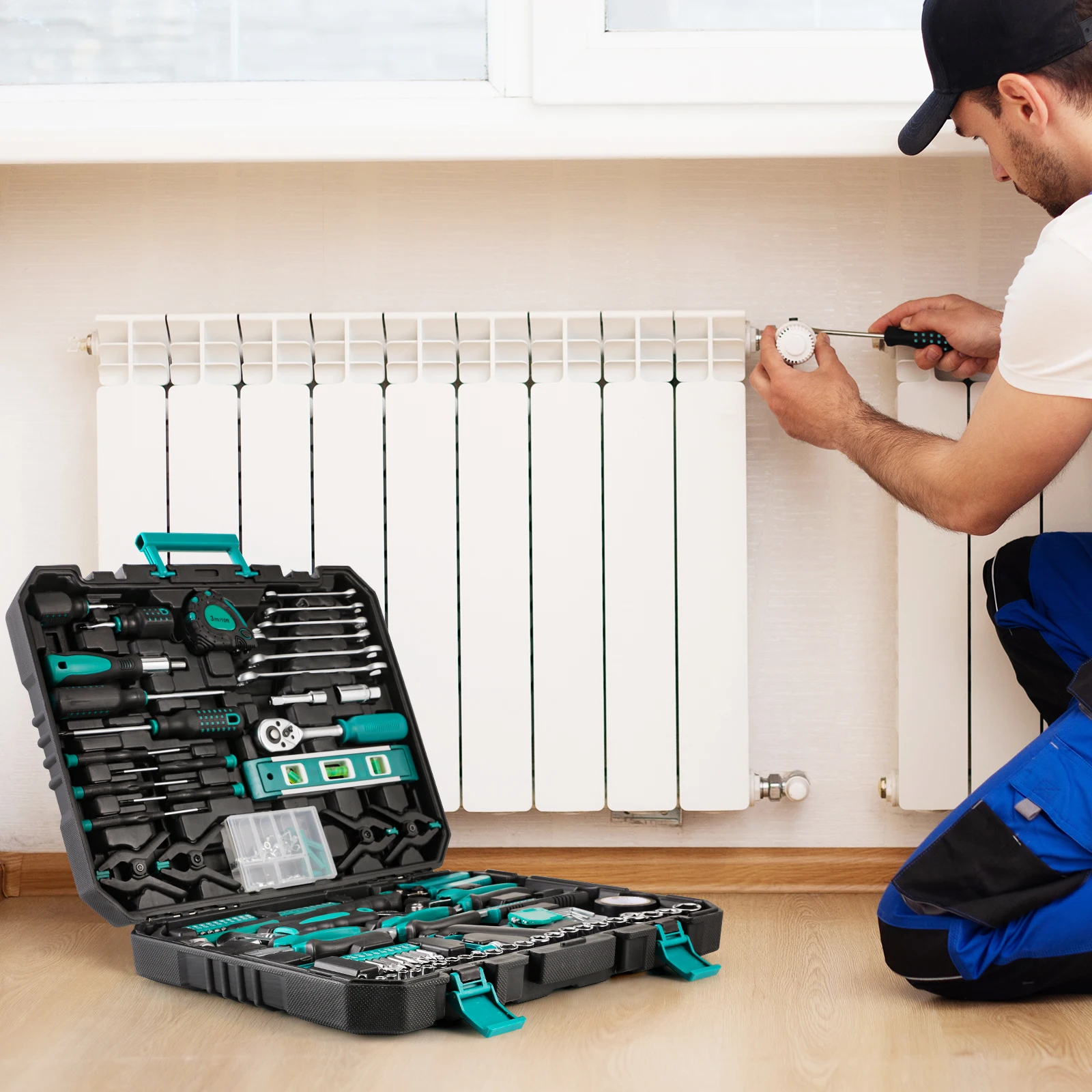 Home Repair Tool Kit - 198 Piece General Home/Auto Repair Tool Set, General Mechanic Tool Set - Image 15