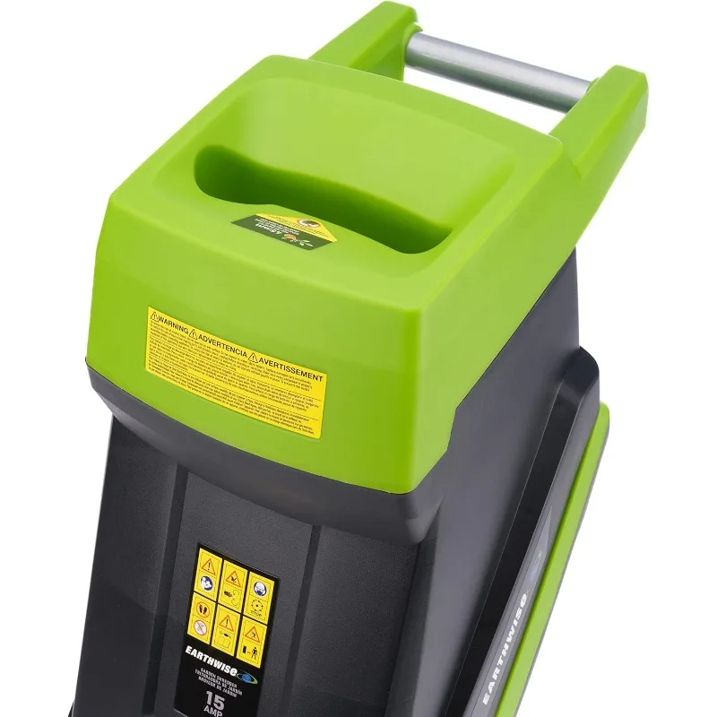 Power Tools by ALM GS015 15-Amp Electric Corded Chipper/Shredder with Collection Bag, Green/Black - Image 5