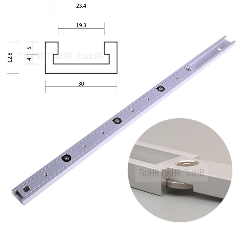 Aluminium Alloy T-tracks Slot Miter Track And Miter Bar Slider Table Saw Miter Gauge - Image 3