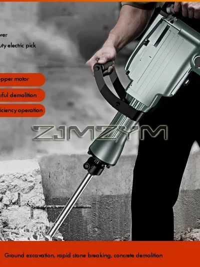 1600W 65A Electric Pickaxe Demolition Hammer 110V/220V High-power Dual-purpose Electric Hammer Percussion Drilling Concrete