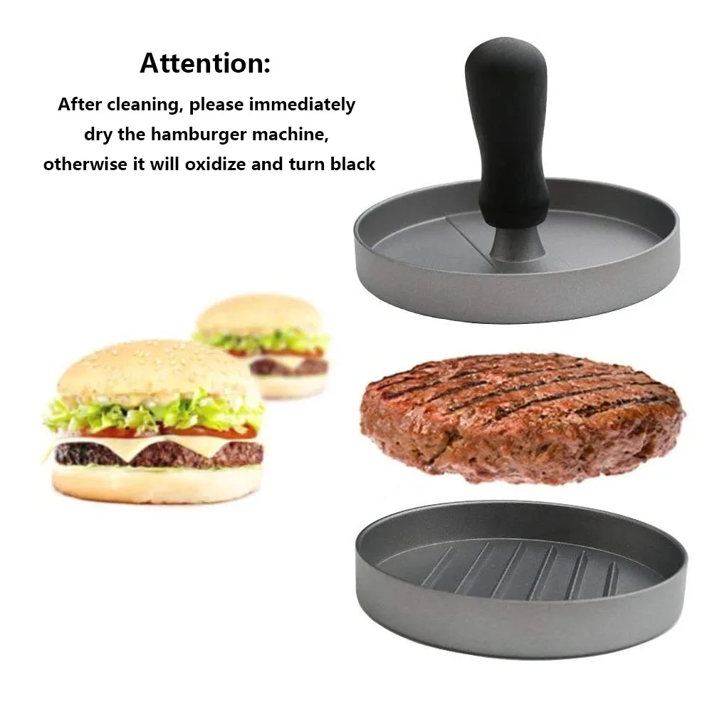 Burger Press Hamburger Meat Tool Patty Maker Aluminum Burger Maker - Image 5