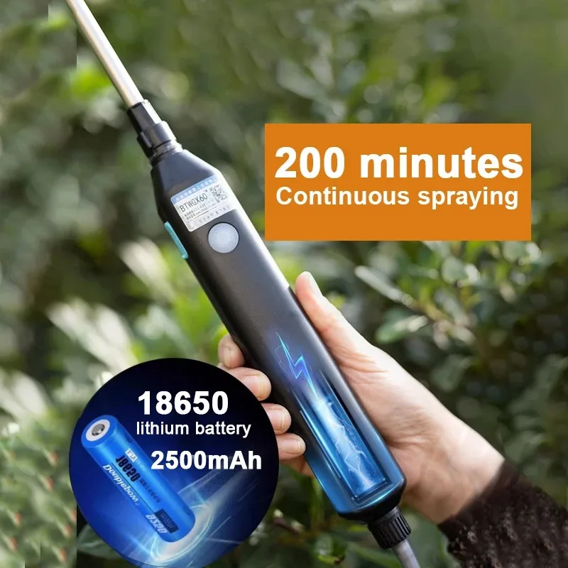 New 8-liter agricultural spray, high pressure sprayer backpack type, electric irrigation disinfection pesticide spray - Image 11