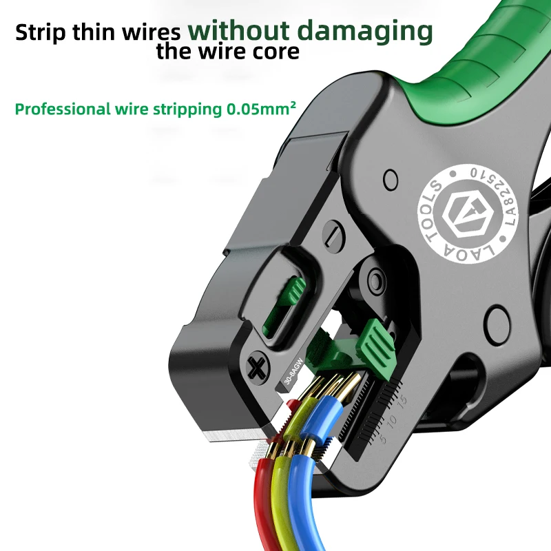 LAOA Multifunctional Fast Fully Automatic Wire Stripping Pliers 0.05-10 mm² Cable Cutting Nippers - Image 3