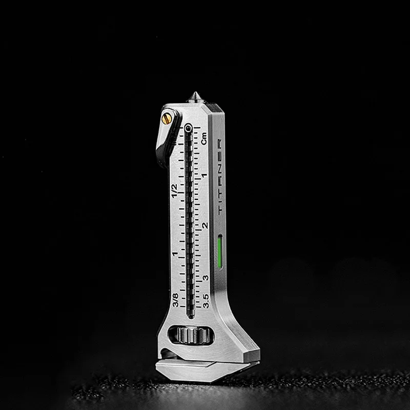 Mini Multitool Wrench, Stainless Steel Adjustable Wrench, Multi-Purpose Tool, as Bottle Opener, Nail Puller, Caliper, Keychain - Image 7