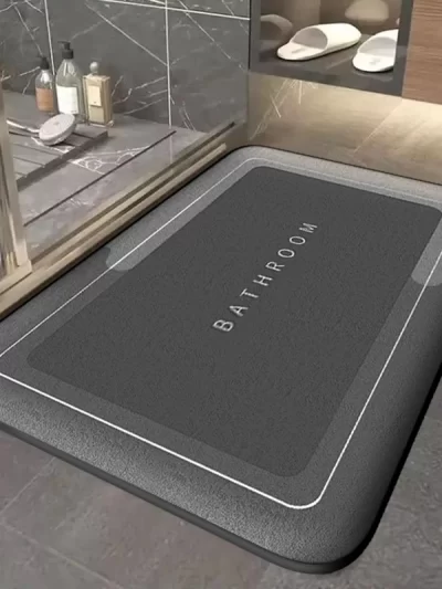 Thickened bathroom absorbent mat simple door dirt-resistant mat