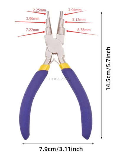 New Carbon steel round nose pliers 6 in 1 Wire Wrapper Looping Forming Plier