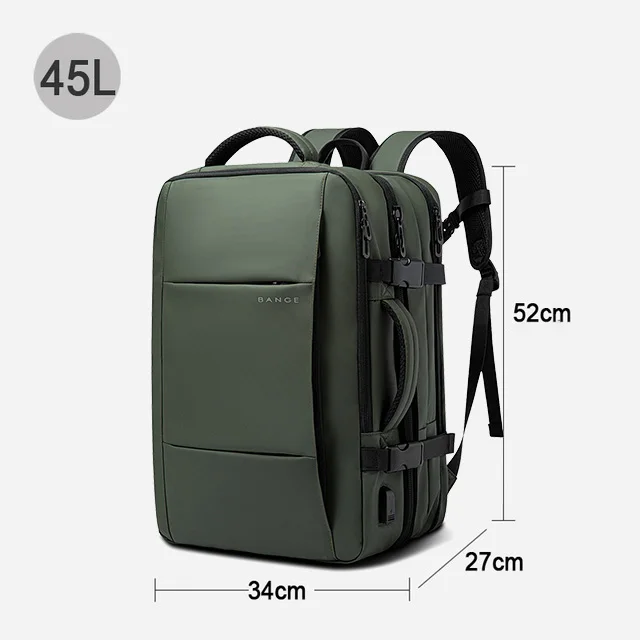 BANGE Expandable Backpack Waterproof 17.3 in Laptop Backpack Large Capacity - Image 11