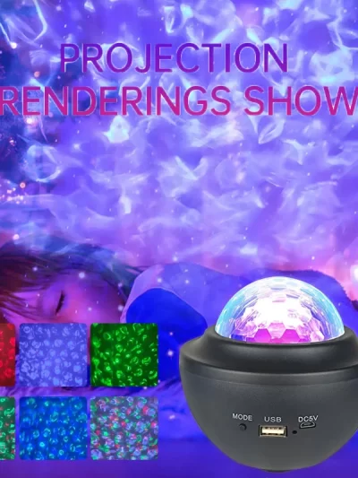 RGB Galaxy Star Projector Lights Bluetooth Speaker LED Aurora Borealis Lamp Remote Control