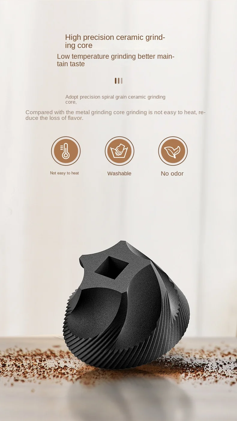 Portable 1800mAh Electric Coffee Bean Grinder 40 Gears External Adjustable Home Rechargeable Grinders - Image 21