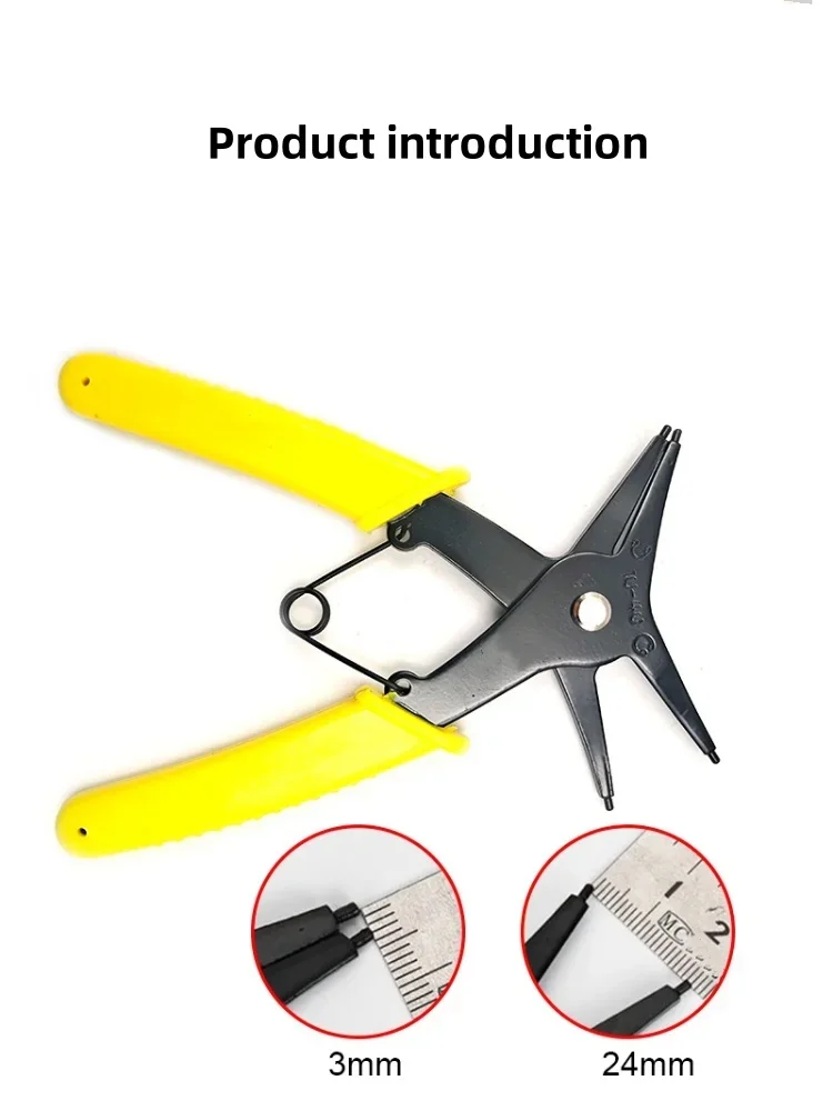 Circlip Pliers 2 in 1 Internal and External Dual Purpose Pliers External Spring Pliers - Image 10