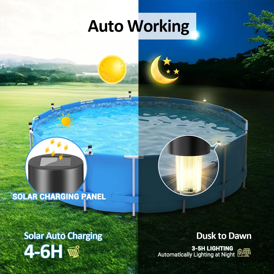 Outdoor Solar Lights Garden Lamp Solar Powered Waterproof Landscape Path LED Light for Yard - Image 30