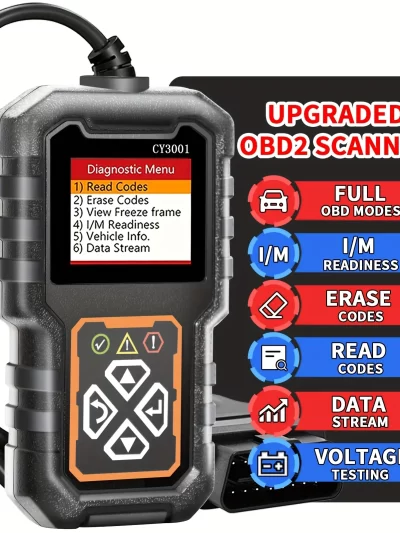 Car OBD2 Scanner Diagnostic Tool Code Reader Voltage Tester Engine Fault Code Scanner Automotive Fault Detection Tester CY3001