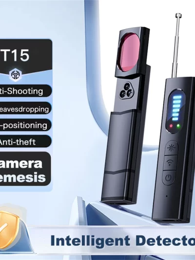 Hidden Camera Detector Anti-Spy Car GPS Tracker Listening Device Bug RF Wireless All Signal Scanner