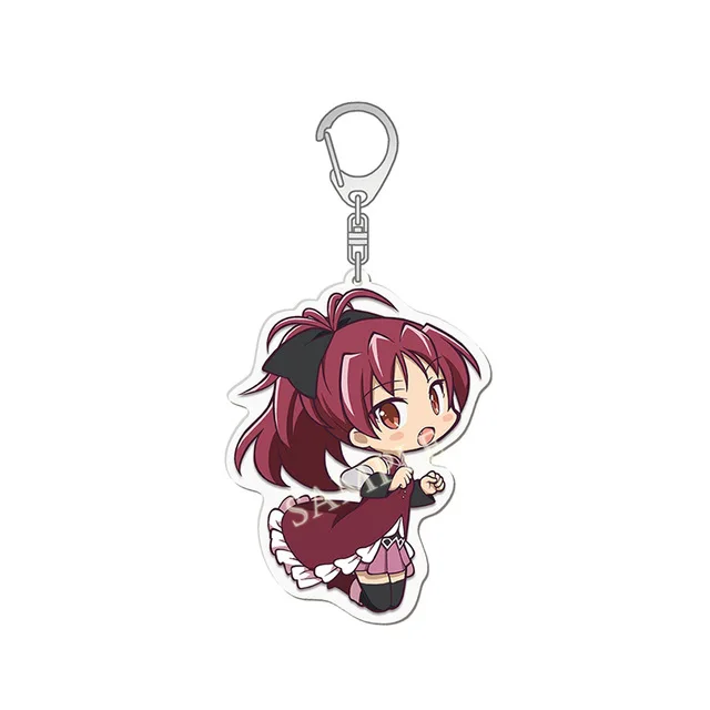 Anime Puella Magi Madoka Magica Keychain Kaname Akemi Homura Miki Sayaka Tomoe Mami Kyoko Key Chain Ring For Fans Gifts Jewelry - Image 12