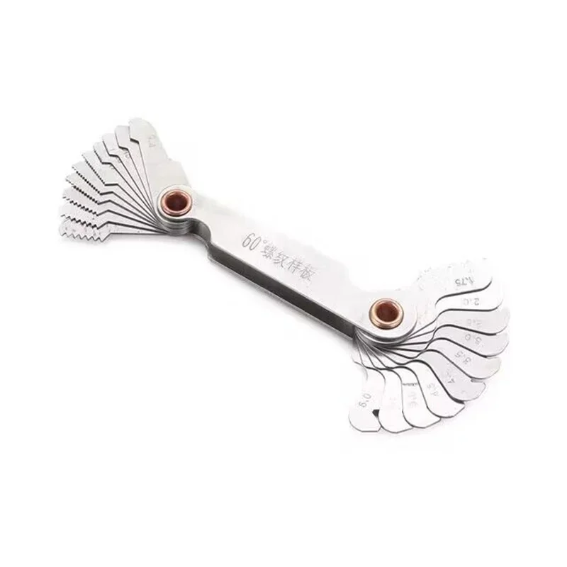 55/60 Degree Metric Inch Thread Plug Gauge Gear Tooth Screw Pitch Gauges - Image 8