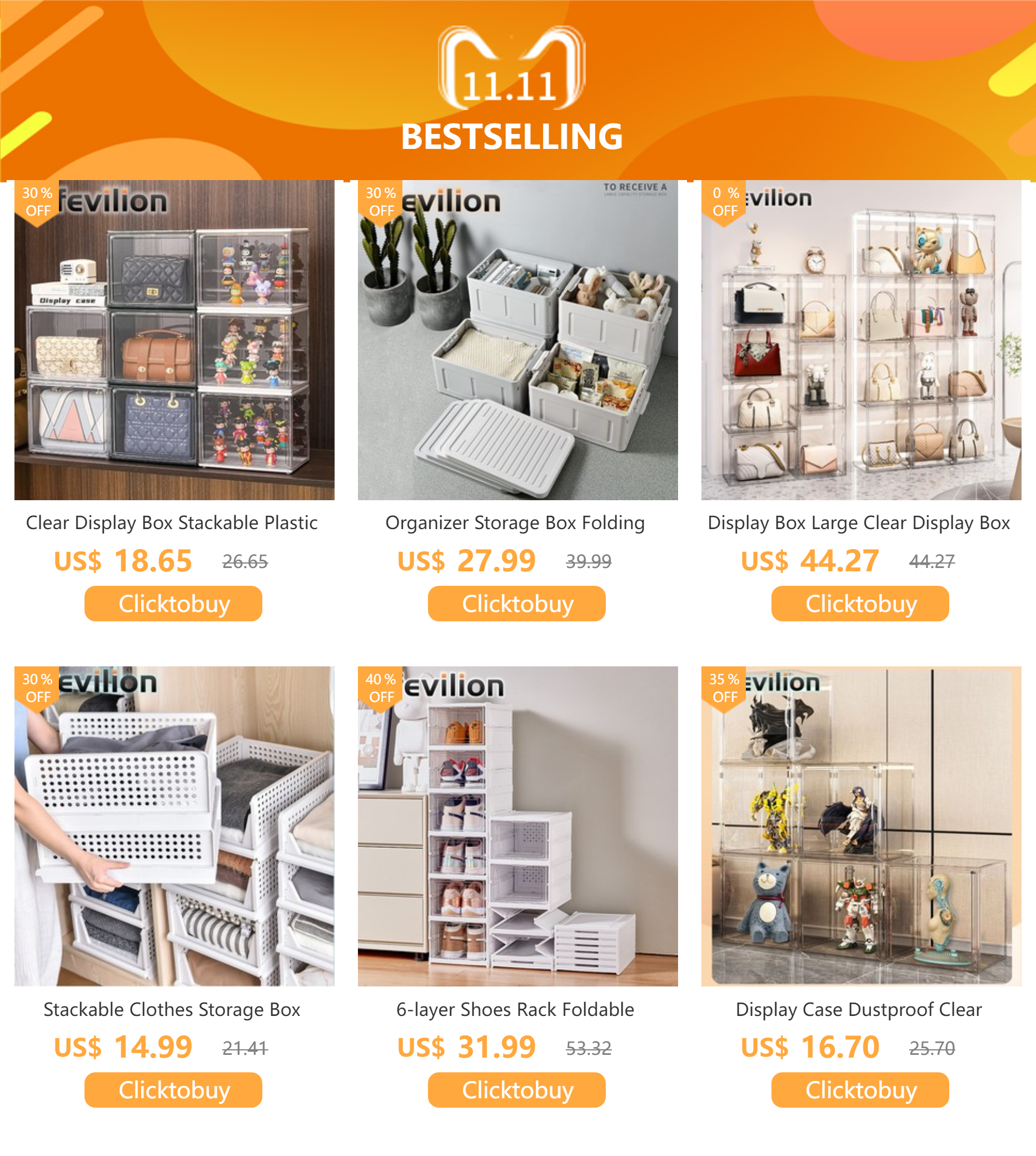 6 Layers Shoes Box Foldable Transparent Sneaker Shoe Storage Organizers Box Stackable - Image 8