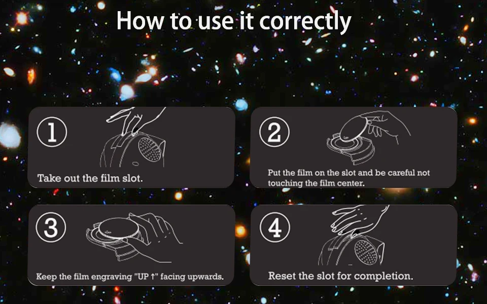 Night Light Galaxy Projector Starry Sky Projector Planetarium Lamp 6 Pack (Projector Not Included) - Image 17