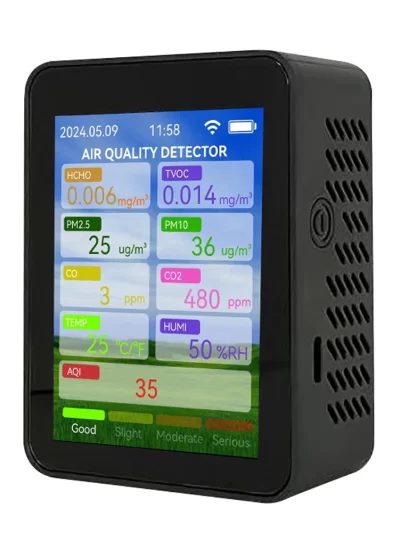 Tuya WiFi Multifunctional Air Quality Meter Household HCHO TVOC Carbon Monoxide CO2 PM2.5 PM10 Tester Portable