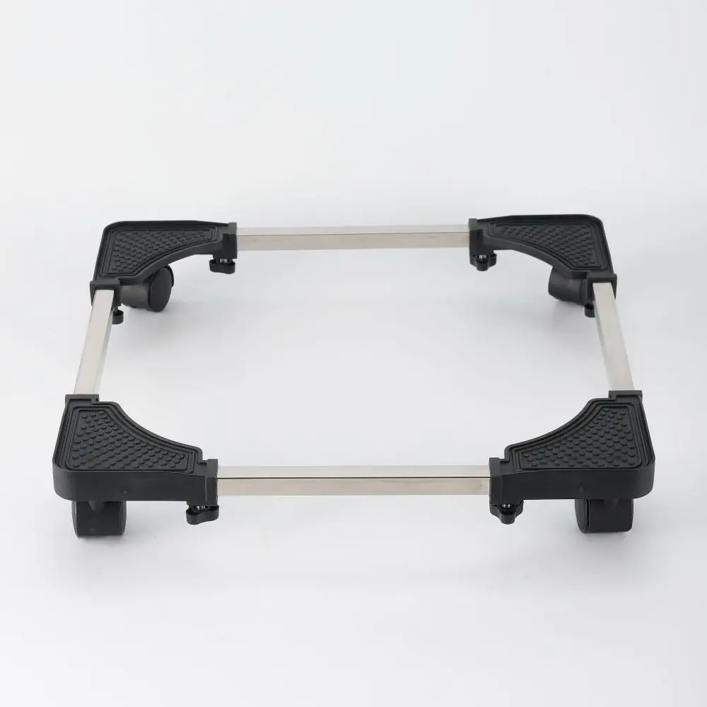 Adjustable Universal Wheel Mobile Rack Retractable 4 Locking Wheels Washing Machine Holder - Image 17